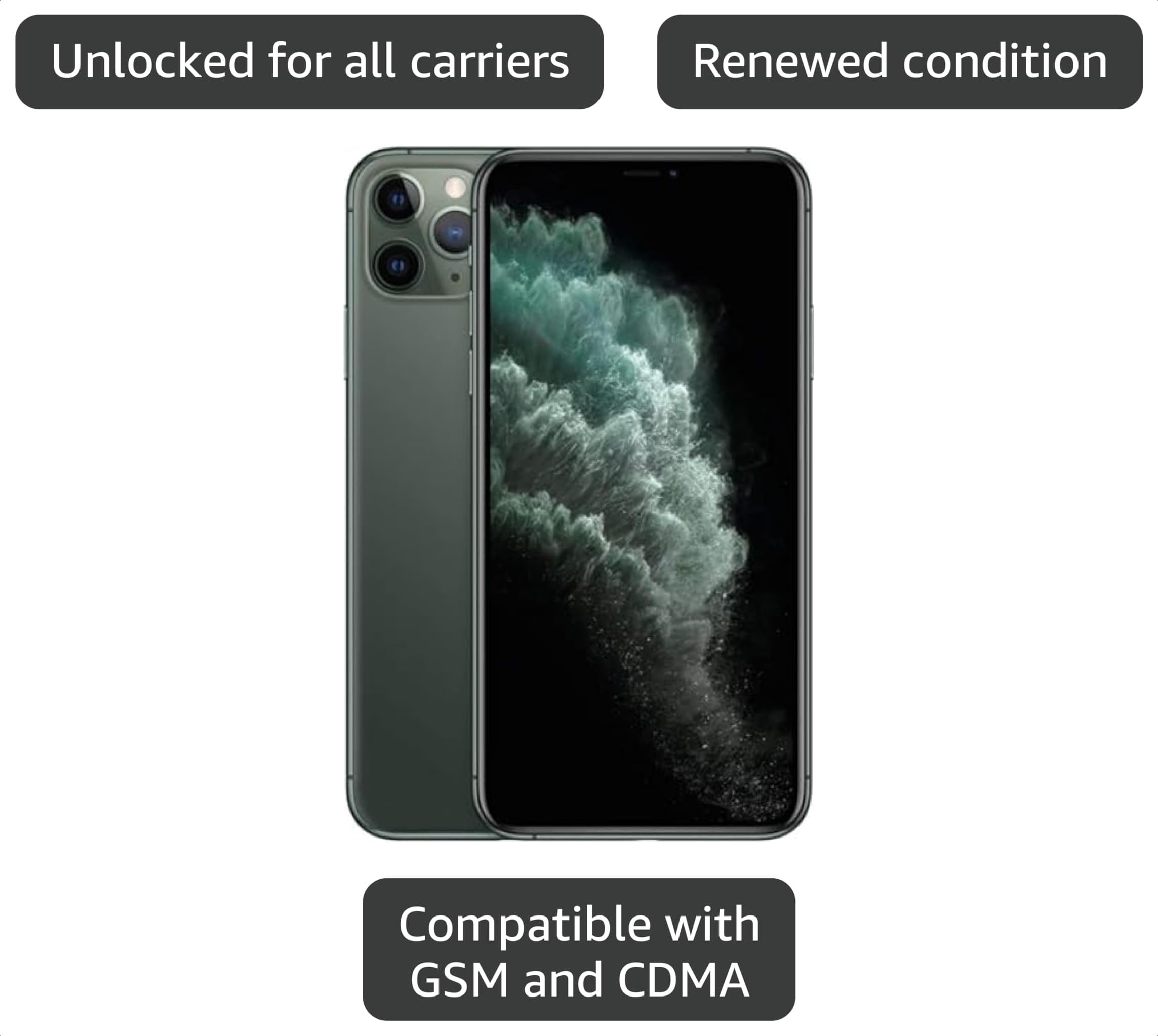 Amazon.com: Apple iPhone 11 Pro Max, 256GB, Midnight - Unlocked